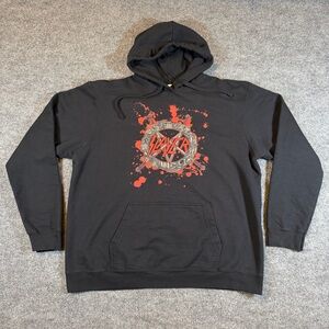 Official Slayer Band Hoodie Port & Company Black Pullover XL Unisex Y2K